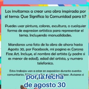 ¡Concurso artístico para toda la familia! Tu arte puede inspirar a la comunidad